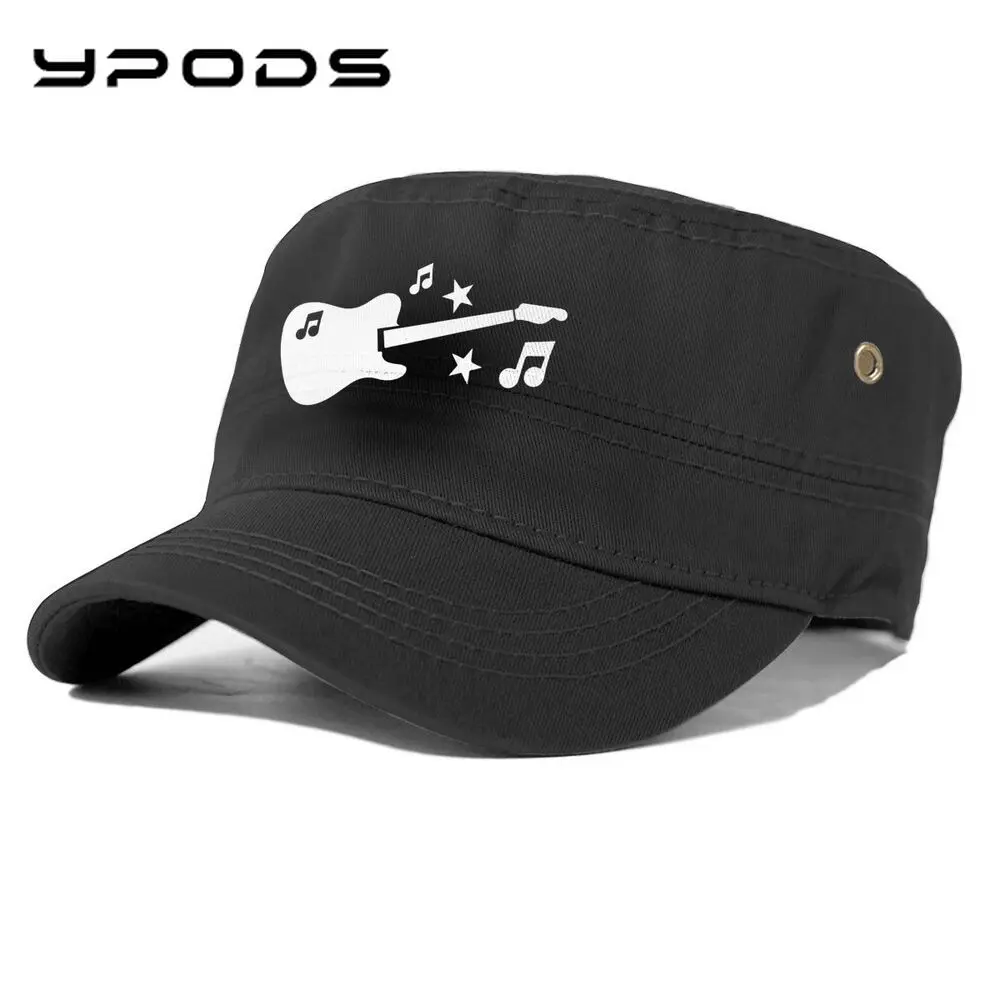 

GuitarMusic Symbol New 100%cotton Baseball Cap Gorra Negra Snapback Caps Adjustable Flat Hats Caps