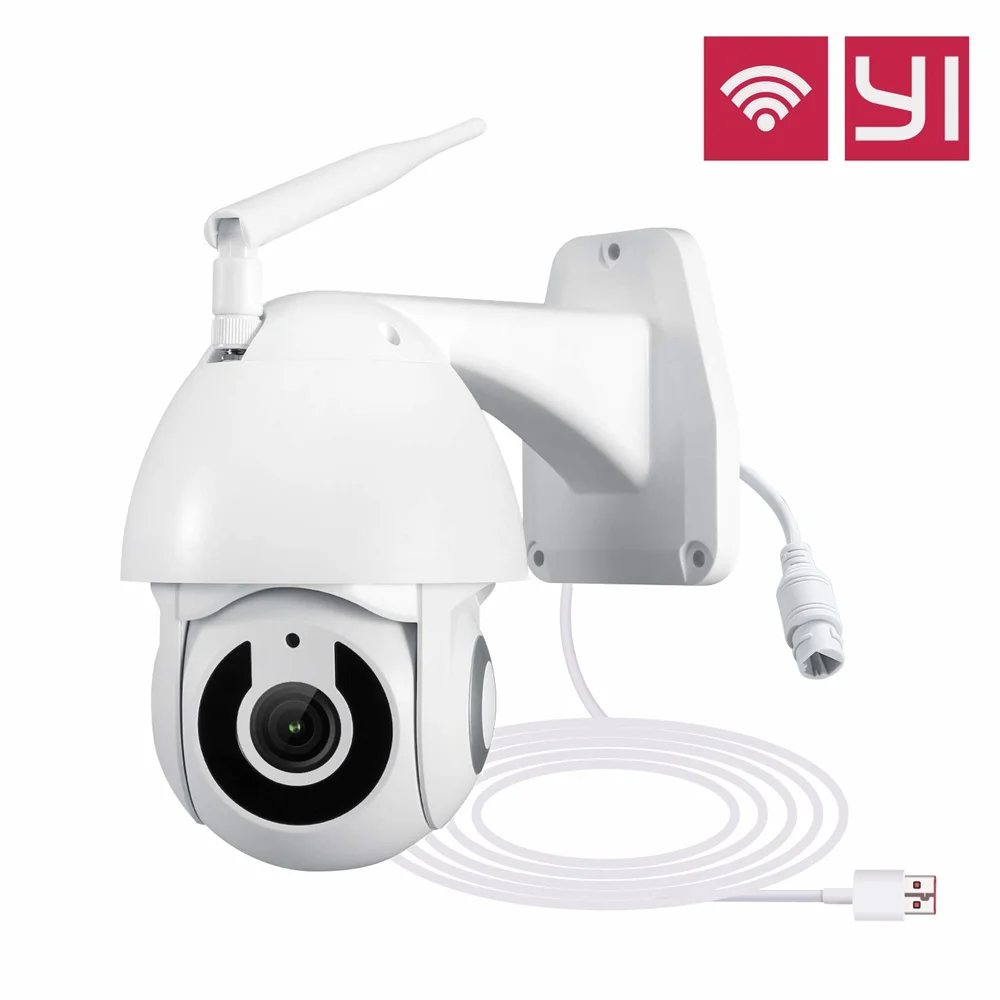 Поворот IP-камеры PTZ YI IOT Ball CAM 3M USB кабель 2.4G WiFi RJ45 Проводная сеть Интеллектуальное