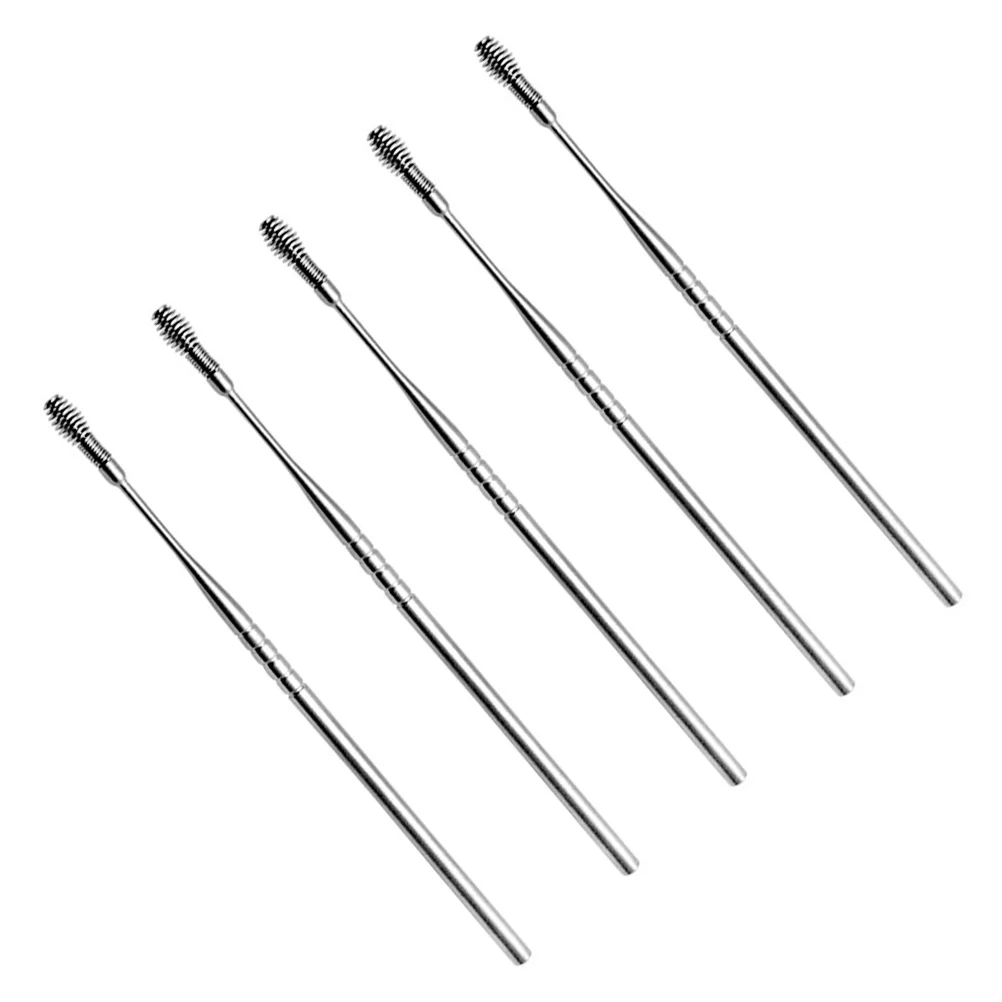 5 шт. набор для скребок ушей инструменты чистки ложка из нержавеющей стали