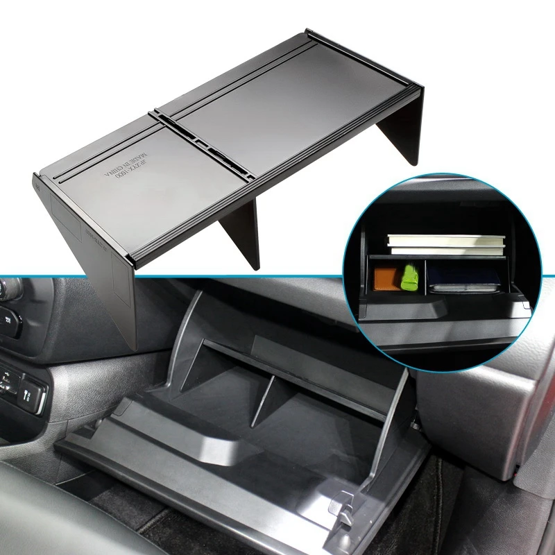 

Glove Box Organizer Interval Car Center Console Storage Insert Divider Accessories Set for Jeep Renegade 2016-2019