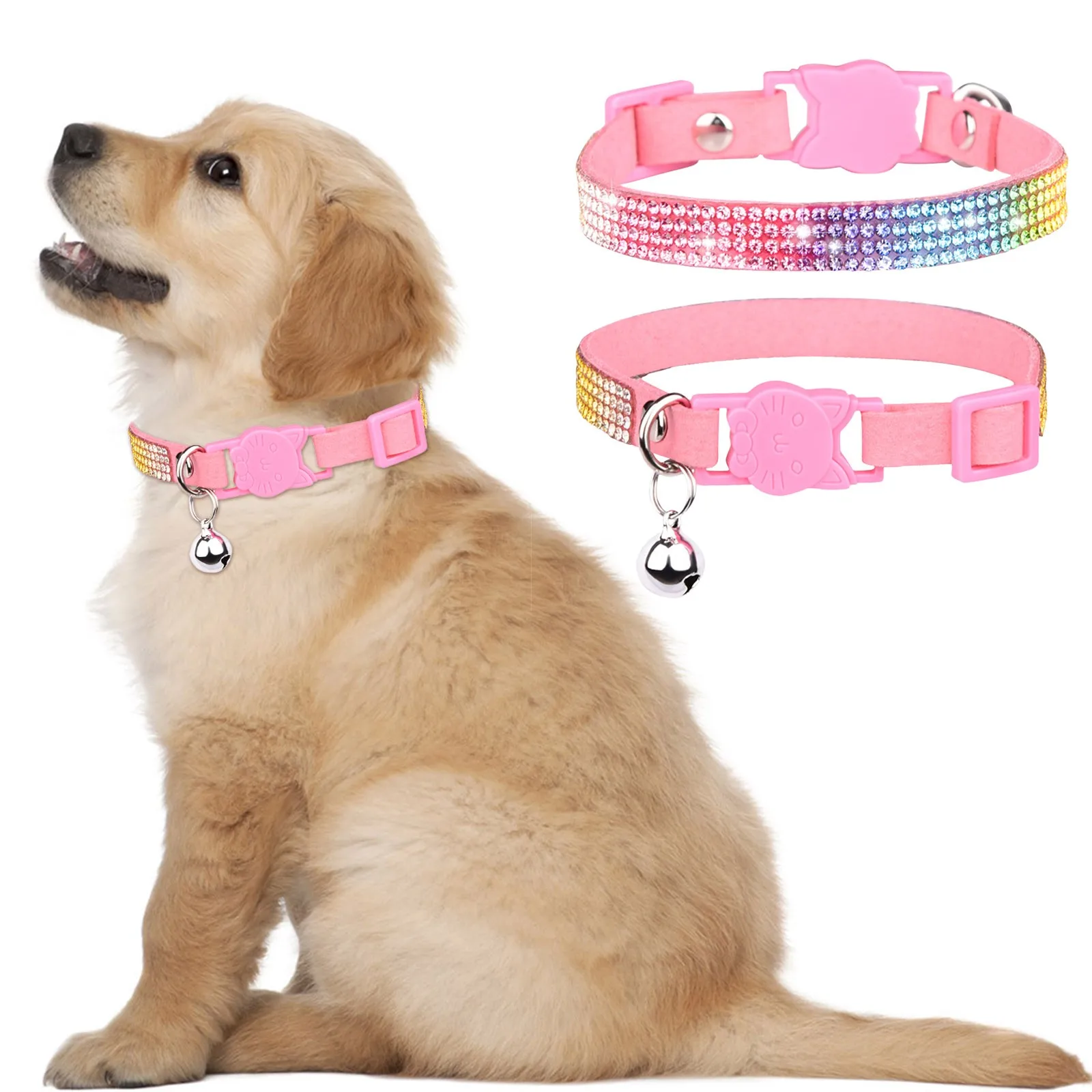 Персонализированный ошейник для кошек с колокольчиком дизайнерский домашних