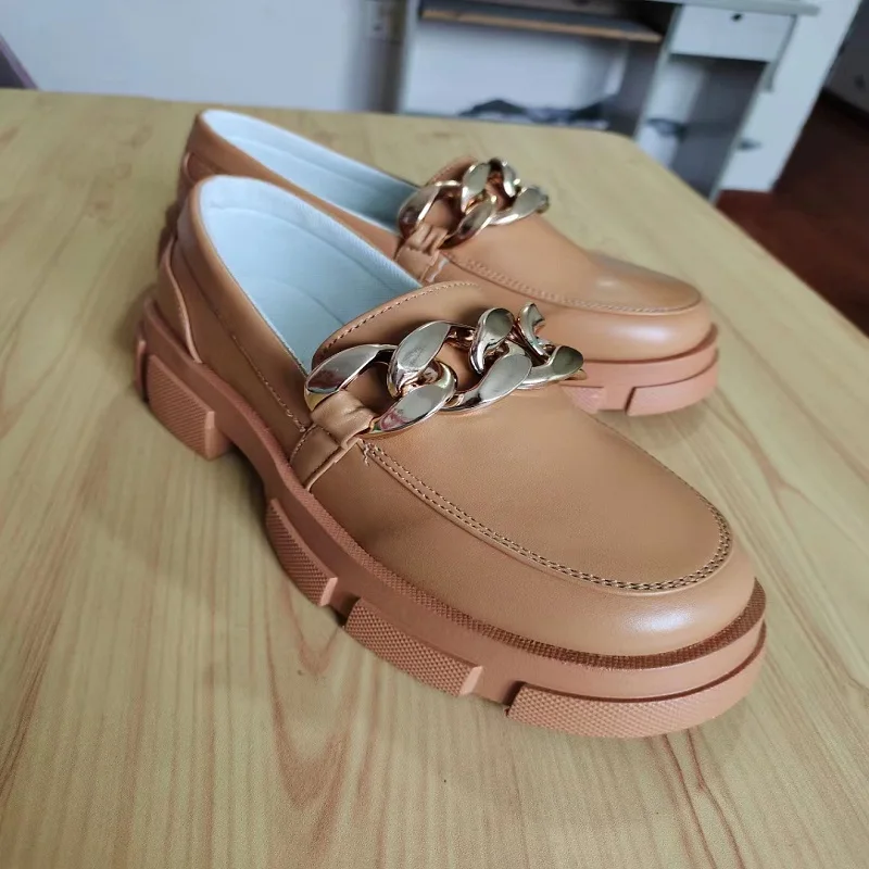 

Women's Shoes 2022 Trend Platform Low Heels Loafers Luxury Designer Casual Office Moccasin Loafers Pumps Chunky Free Shipping