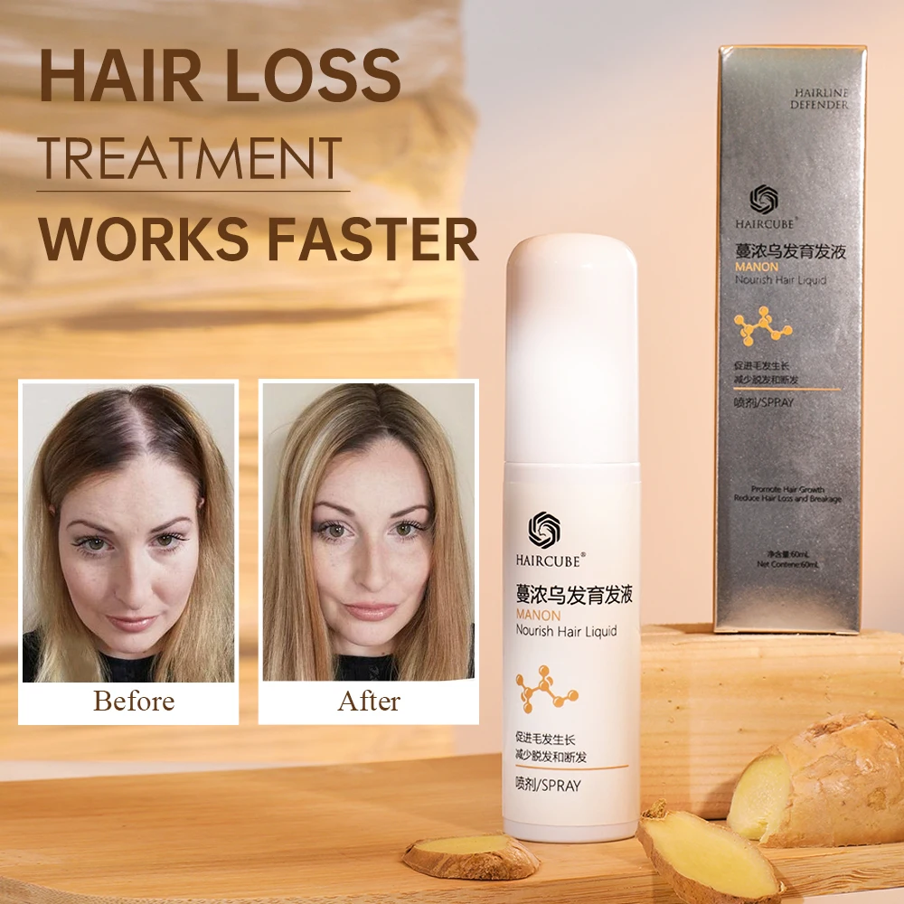 Natural Herbal Health60ml Hair Growth Essence Serum Treatment Hair Loss Makes Hair Growth Longer and Thicker Hair Care Products