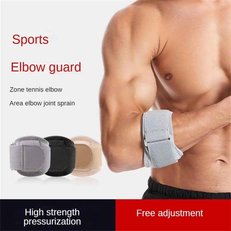 

1 шт., дышащий компрессионный Регулируемый налокотник для тенниса и бадминтона