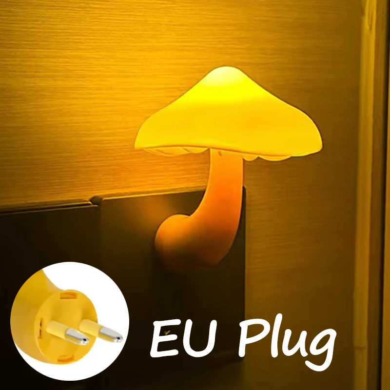 

Ночник-грибок теплый белый свет