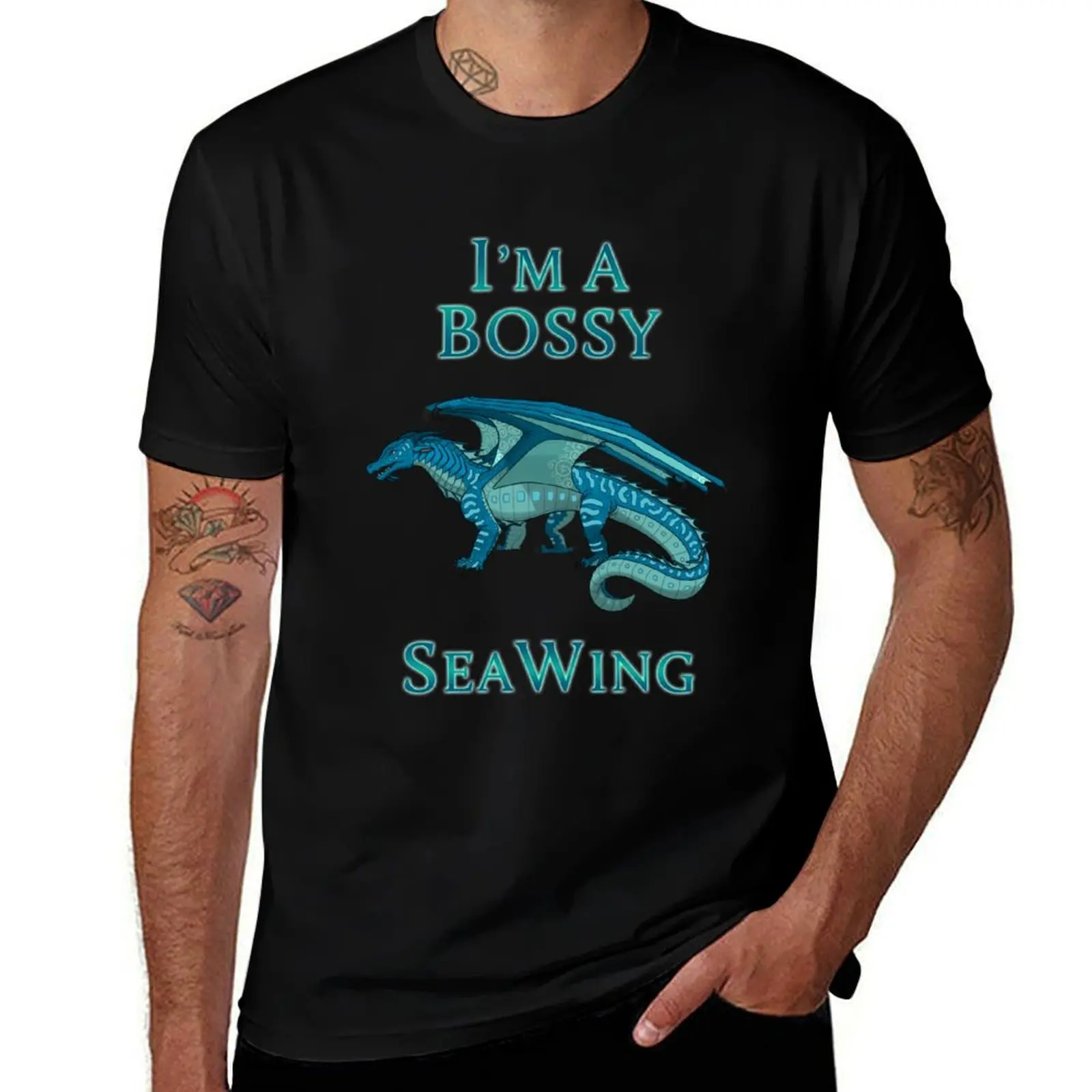 Фото Футболка I'm a Bossy SeaWing, модная простая повседневная футболка №1