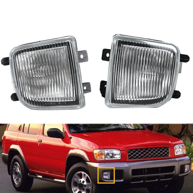 

2 шт., аксессуары для передних противотуманных фар Nissan Pathfinder 1999-2004 26155-2W125 26150-2W125