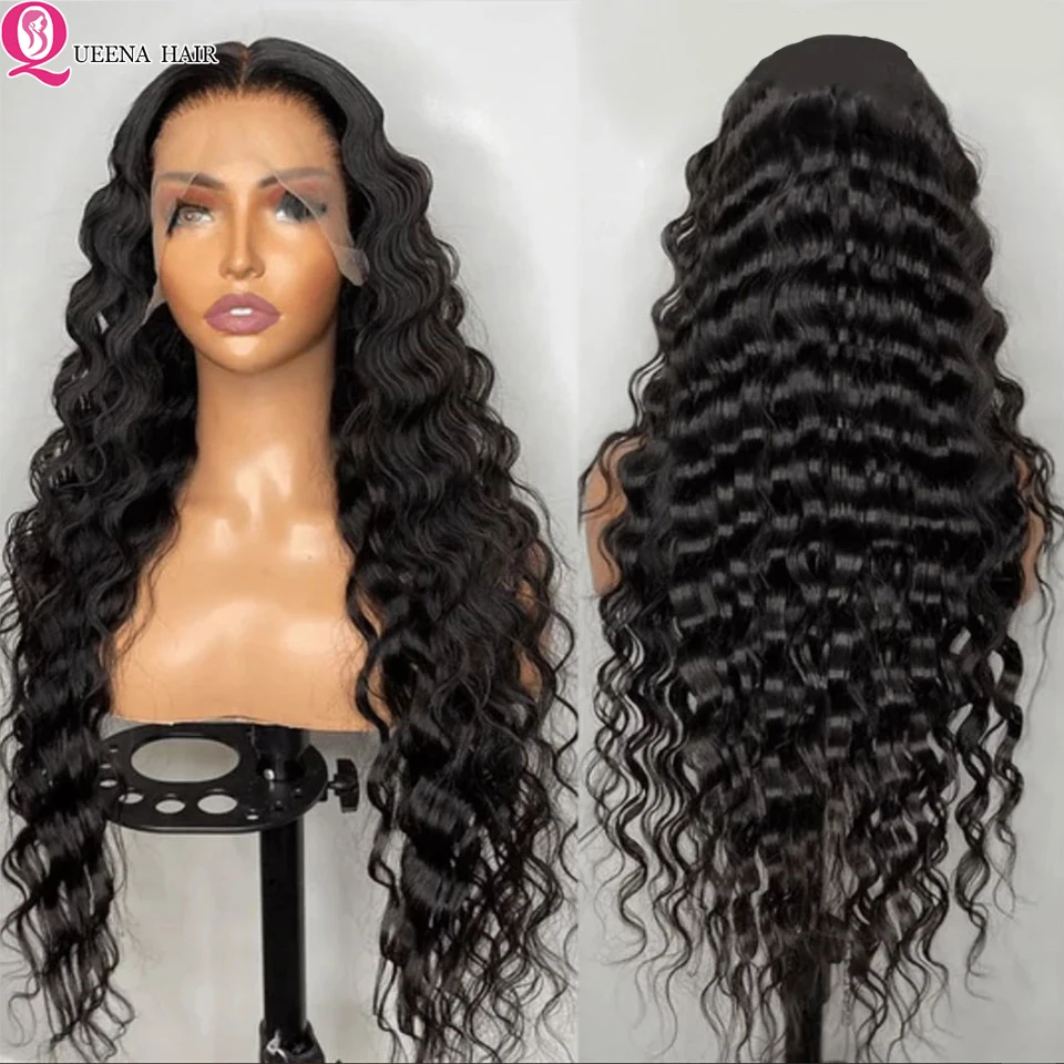 13x6 Loose Deep Wave Frontal Wig Brazilian Curly Full Lace Human Hair Wigs For Women Hd Frontal Human Hair 4x4 Lace Closurel Wig