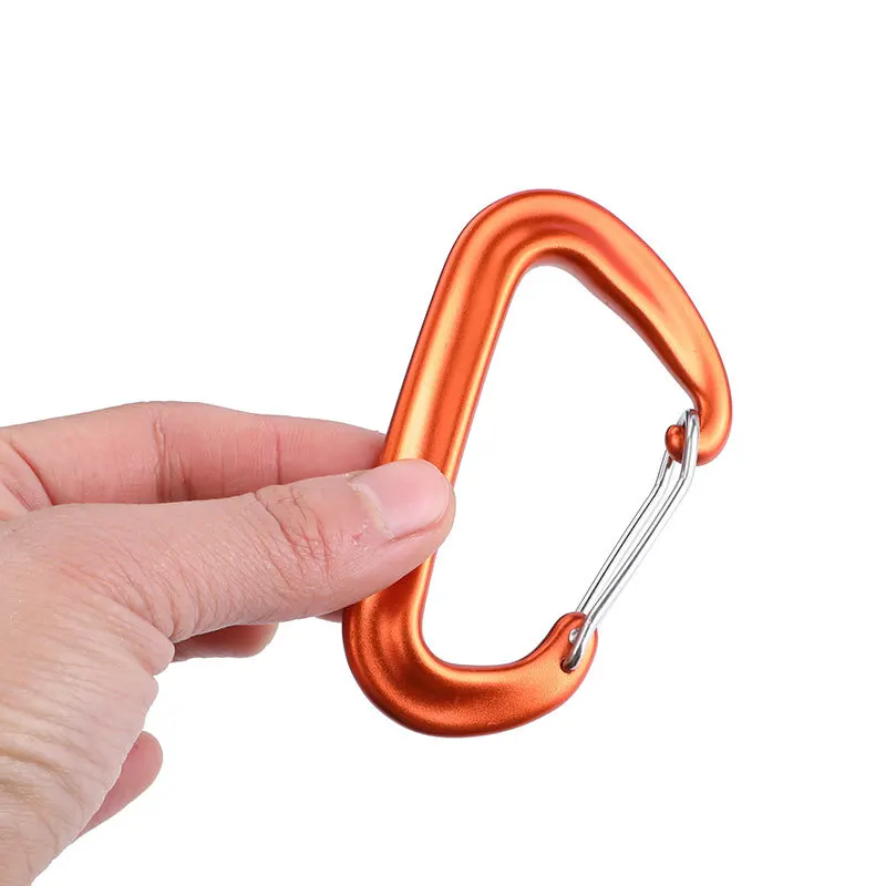 

D-shaped high-strength aluminum alloy carabiner outdoor mountaineering rock climbing load-bearing buckle hammock buckle