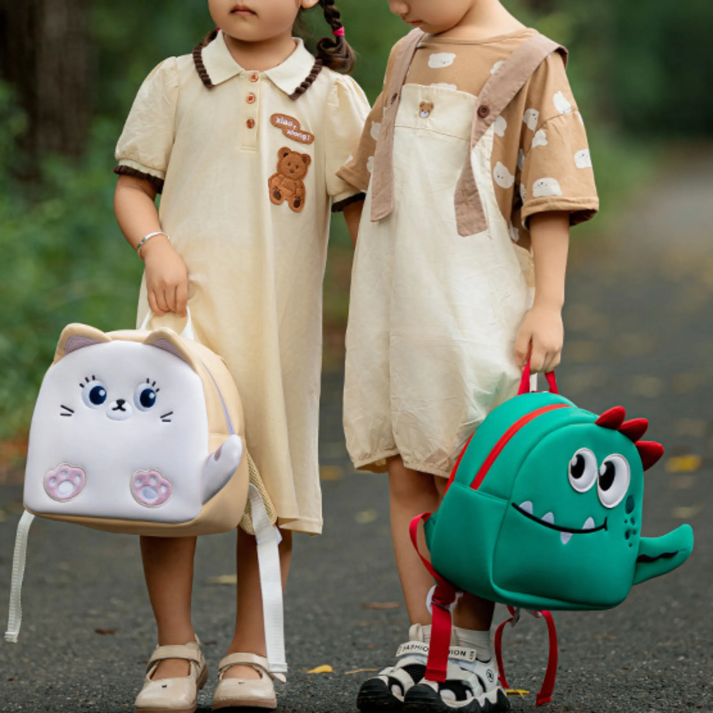 

Детский школьный портфель для девочек и мальчиков, милый рюкзак с защитой от потери, маленькая Водонепроницаемая школьная сумка с мультипликационным рисунком, детский подарок