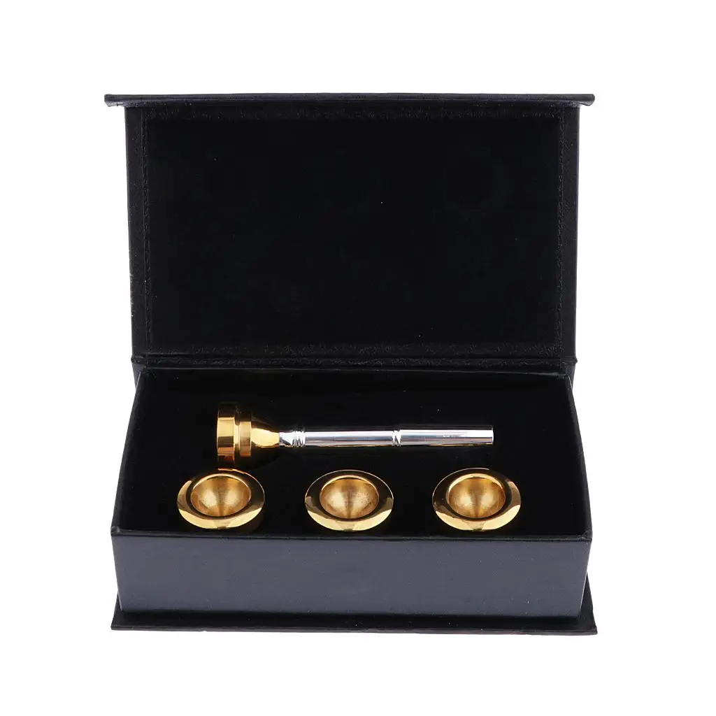 

Gold Plated Trumpet Mouthpiece Replacement Musical Instruments Accessories (7C 5C 3C 1.5C)