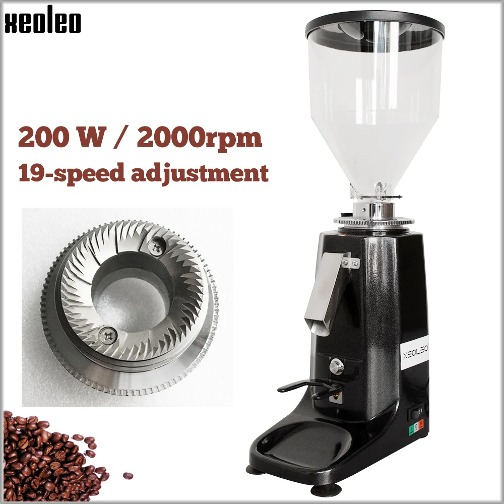 XEOLEO-molinillo de café turco profesional, molinillo de café eléctrico de aluminio, 200W, máquina de molienda de café Espresso