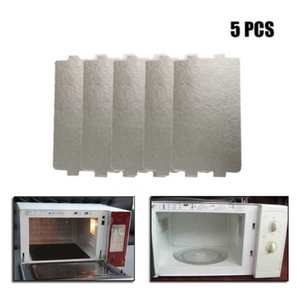 

5X Universal Microwave Oven Mica Plate Mica Sheet 11.6x6.5cm For Midea Microwave Oven Toaster Hair Dryer Warmer Kitchen Supplies