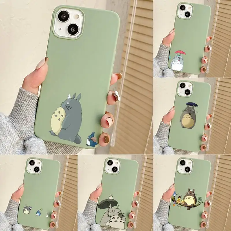 

My Neighbor Totoro Phone Case For Iphone 7 8 Plus X Xr Xs 11 12 13 Se2020 Mini Mobile Iphones 14 Pro Max Case