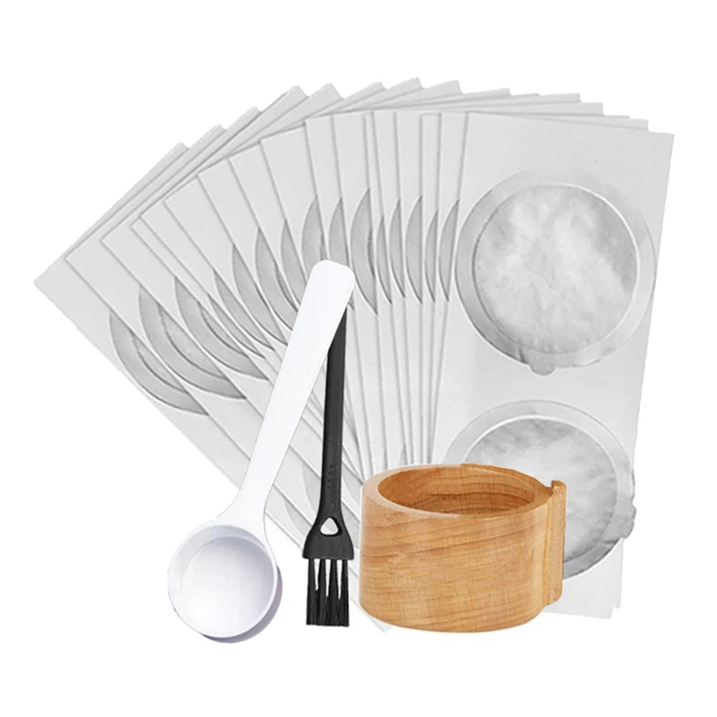 

Beech Powder Filler Capsule Holder Set For Nespresso Vertuoline Capsules Coffeeware Accessories