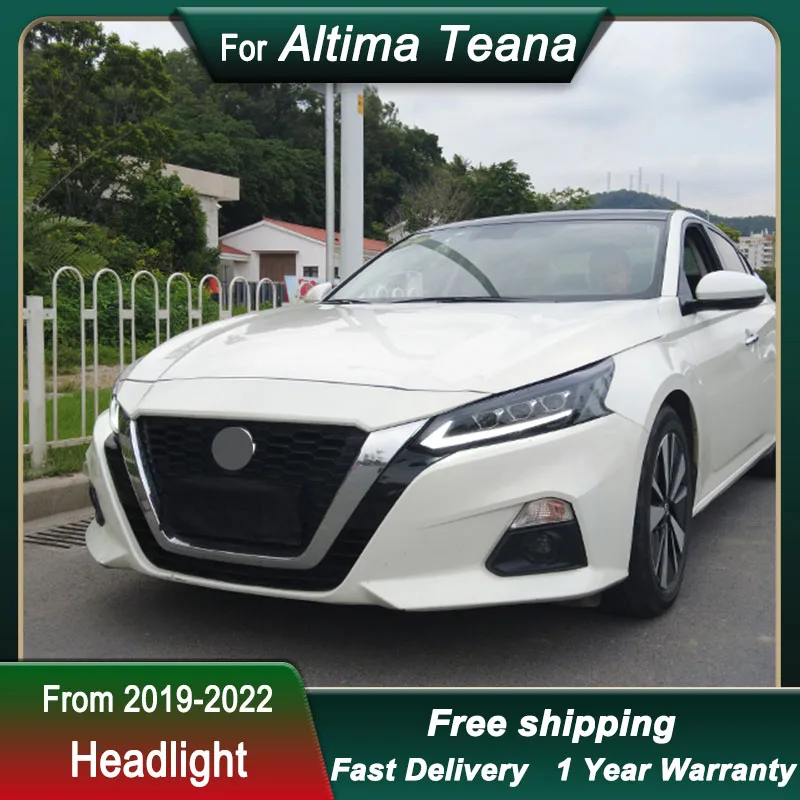 Фото Новые светодиодные фары для Nissan Altima Teana 19-22, полностью светодиодные, с динамическими указателями поворота и линзами Bi-xenon. №4