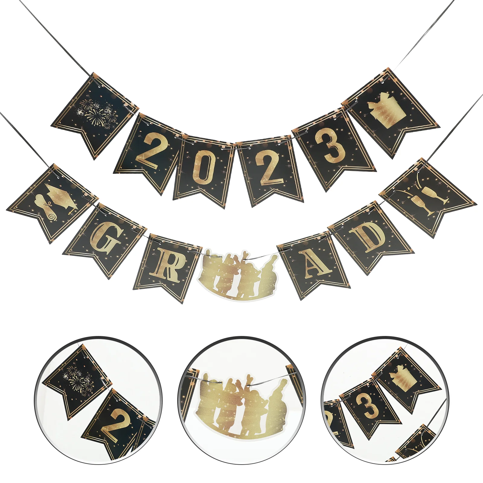 

Graduate Background Banners Graduation Decor Supplies Photography Backdrop Flag Decorations