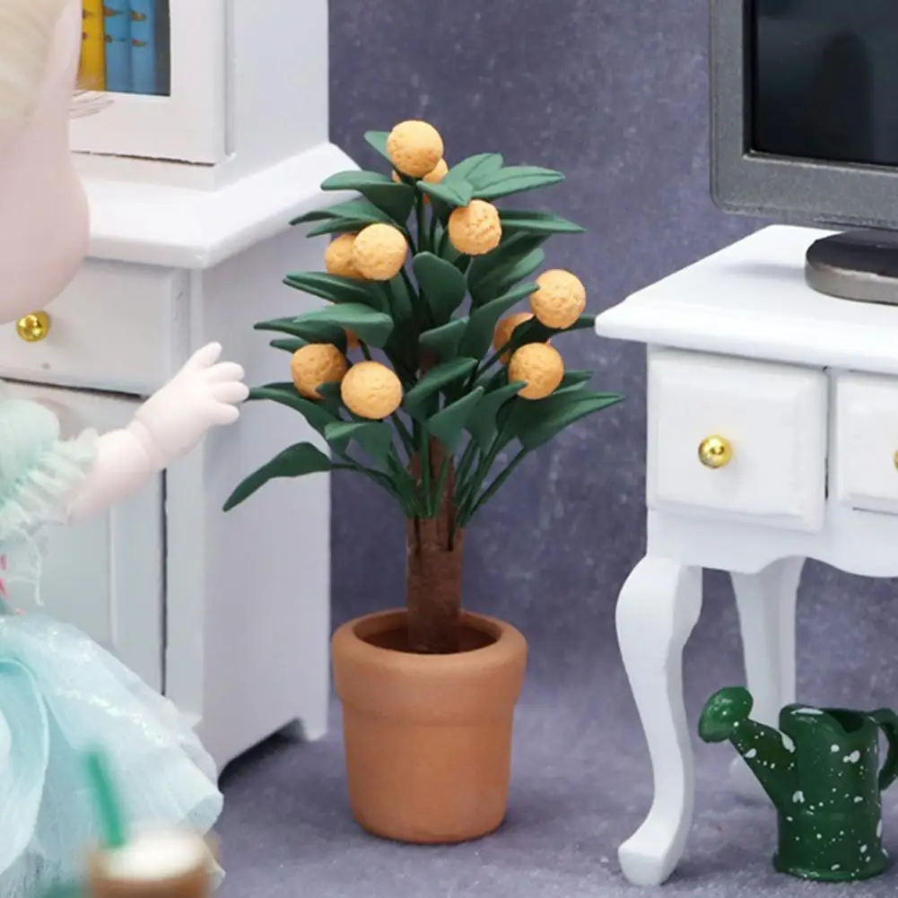 

Interesting Pragmatic Dollhouse Mini Pot Model Wood Mini Pot Model Trendy for Entertainment