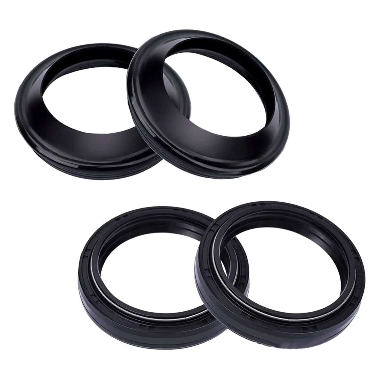 

Motorcycle Front Fork Damper Oil Seal Dust Seals Replacement for Yamaha Yzf-R6 2005-2016 Yzf-R3 2015-2018 Tmax530 2015-2018