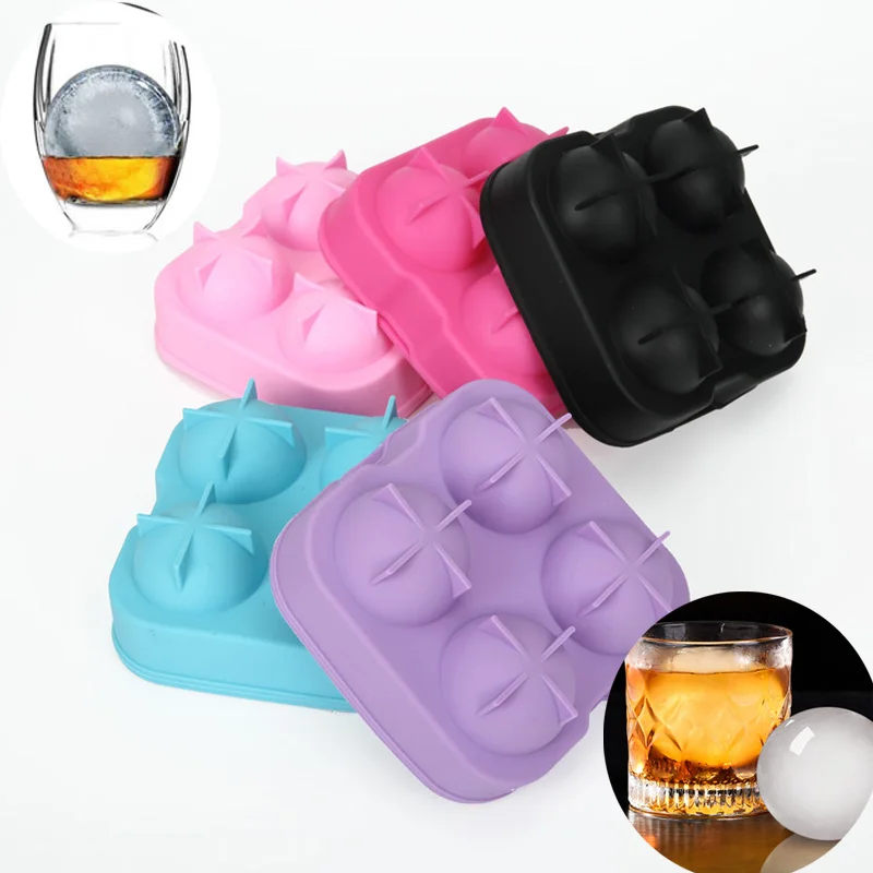 

3D Square Skull Ice Cube Maker Ice Ball Mold Silicone Ice Cube Trays For For Party Bar Summer Whisky Drinks Silicone Molds