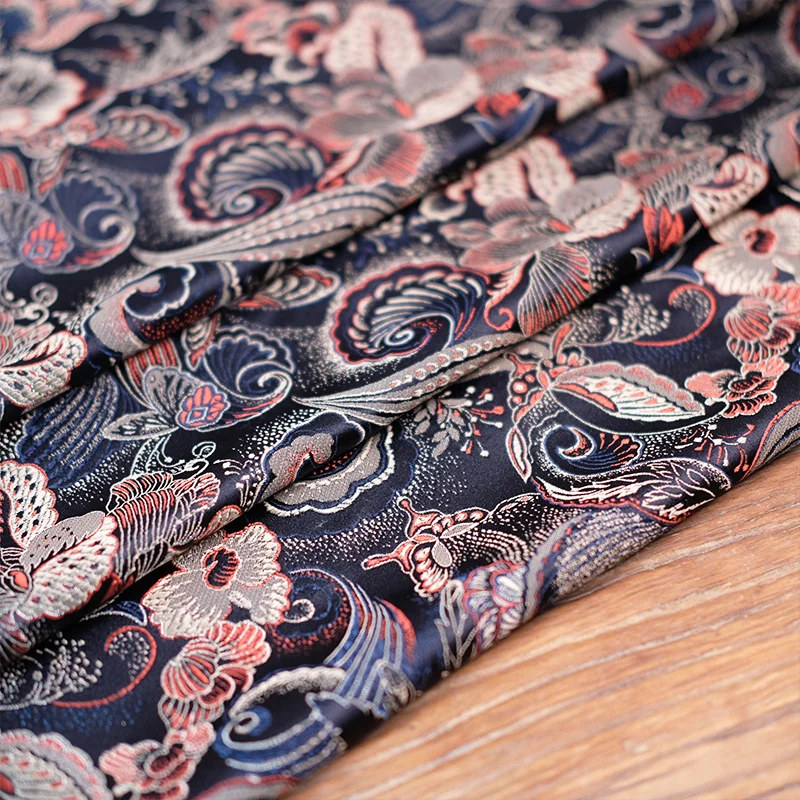 

Silk Love of Butterfly Antique Jacquard Weave Tapestry Satin Hanfu Cheongsam Boy Cover Fabric