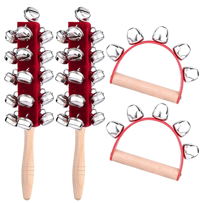 

Рождественские ручные колокольчики, деревянные ручные сани, колокольчики, ручные колокольчики, аксессуары