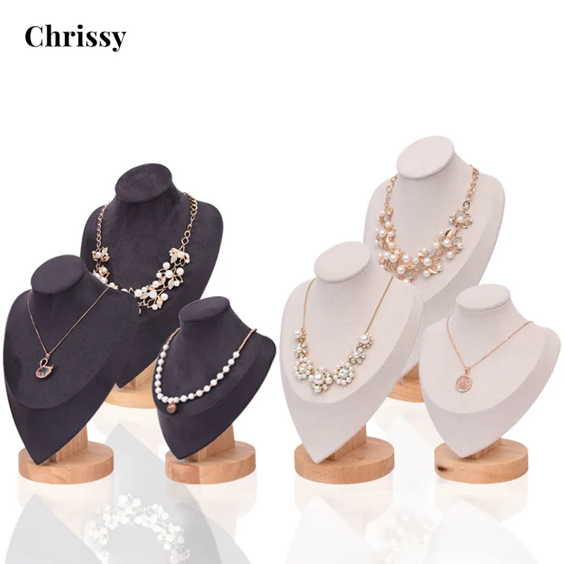 1 шт. деревянный манекен подставка для демонстрации ожерелья портретная модель