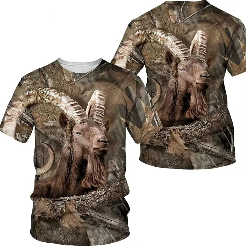 Deer Fox Rabbit 3d Graphics T Shirts Men Women Clothing Short Sleeve Top T Shirt Streetwear Leisure Quality T-shirts Hipster Top images - 6