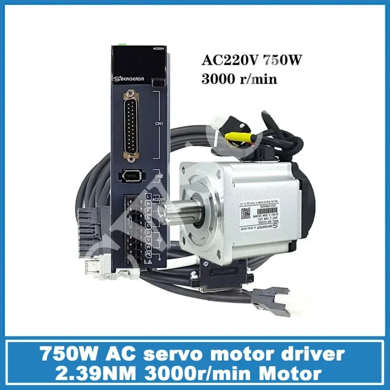 Серводрайвер AC 220В 750Вт с энкодером для ЧПУ станка