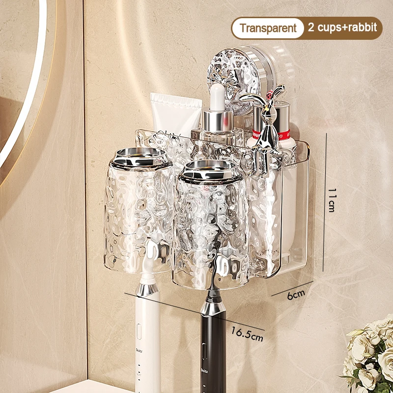 

Держатель для зубных щеток в ванной комнате с рисунком ледника, настенная неперфорированная присоска, стеллаж для хранения, стеллаж для хранения набора зубных щеток