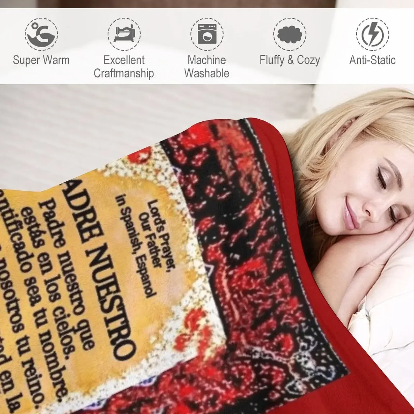 Испанское 3 Молитвенное одеяло отец наш декоративное постельное белье для дивана