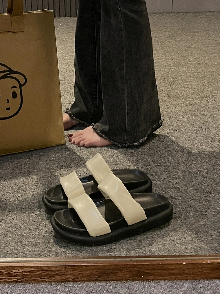 

Тапки женские летние, Искусственная резина, на платформе