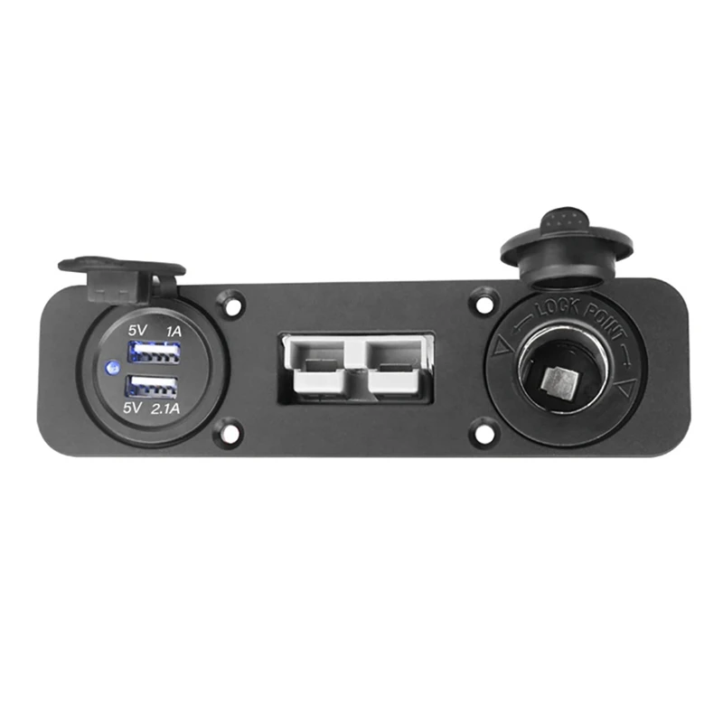 Утопленное крепление 50 А для разъема Anderson двойное зарядное устройство USB панель