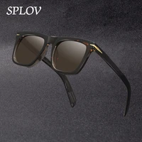 vintage square sunglasses men anti blue light glasses fashion gradient driving shades leopard black brand oculos