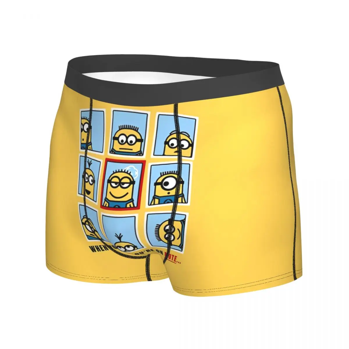 Нижнее белье с миньонами мягкие трендовые трусы-боксеры на заказ сделай сам