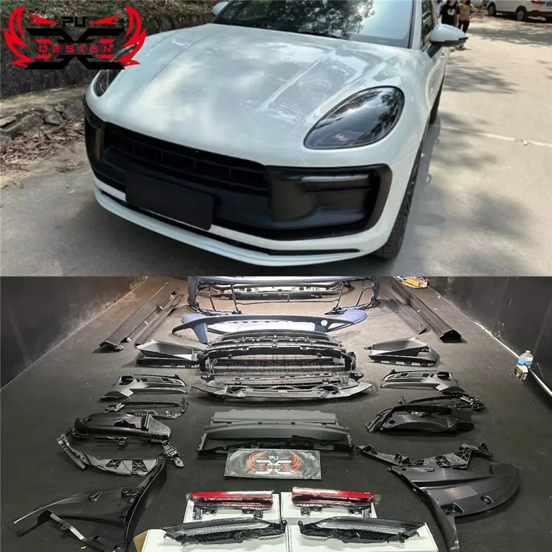 2014-2017 обновление 2018-2023 macan PP передний бампер задний решетка для Porsche 95b. 3 комплект