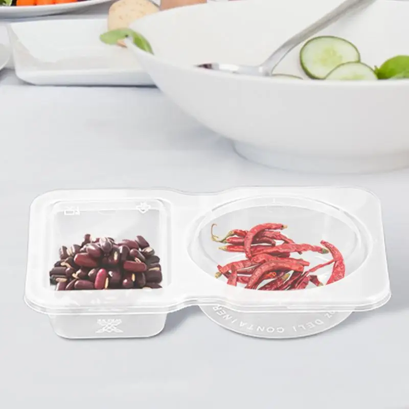 Отделения для салата двойные отделения 40 шт. герметичные