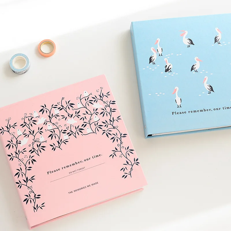 Карманный фотоальбом в скандинавском стиле 100, книга с памятью о любви, простой английский альбом для скрапбукинга, Свадебный семейный портрет, фотография