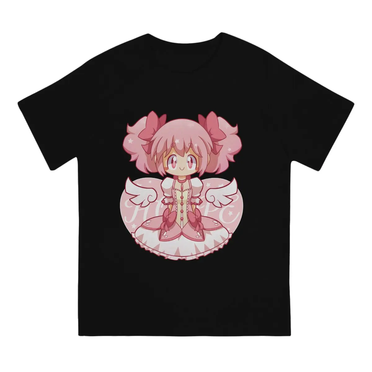 

Cute Girl Hip Hop TShirt Puella Magi Madoka Magica Anime Casual T Shirt Newest T-shirt For Adult