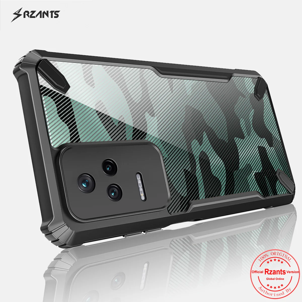 

Rzants For Xiaomi Poco F4 Redmi K40s Case [Camouflage Bull] Thin Cover Shockproof Casing Camera Protection Slim Phone Shell