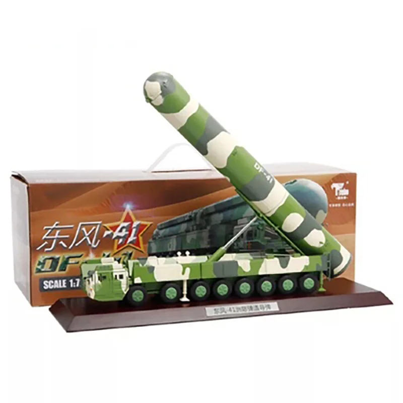 Фото Масштаб 1:72 Dongfeng 41 ICBM пусковое устройство литье под давлением модель из сплава имитация DF военный грузовик Коллекционирование игрушек подар... №4