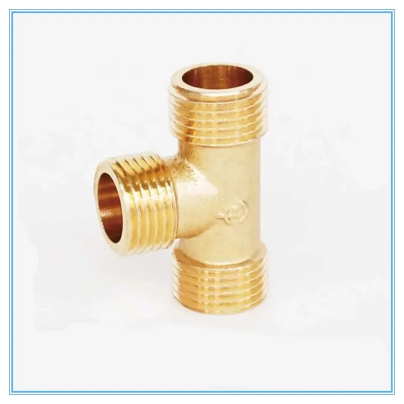 Тройник с наружной резьбой BSP 1/8 дюйма 1/4 3/8 1/2 3 способа латунный фитинг для труб