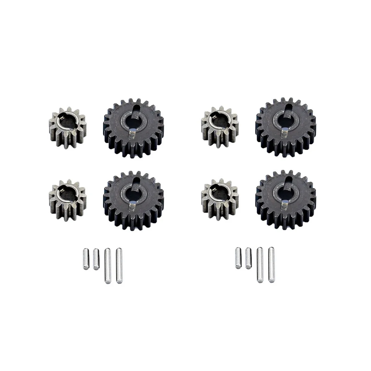 

Для FMS FCX24 4 комплекта металлический портальный осевой портальный комплект шестеренок 21T 12T 1/24 для радиоуправляемой машинки аксессуары