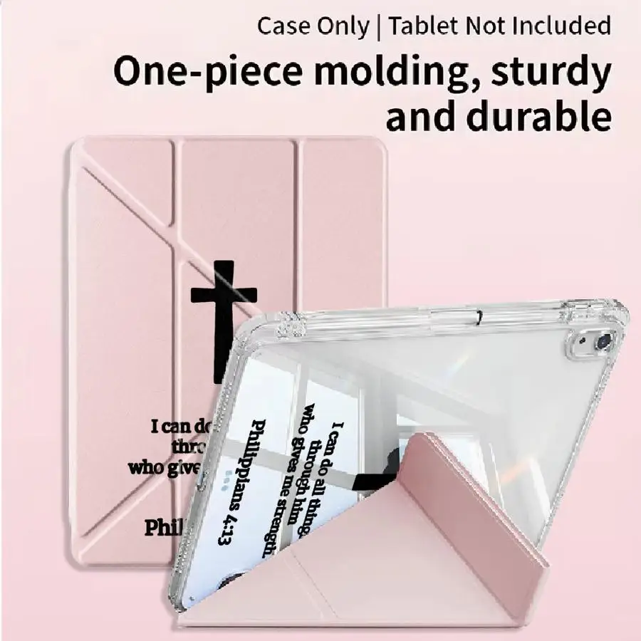 Фото Простой чехол для планшета с христианским крестом для iPad Pro 11-го, 10-го, 9-го, 8-го, 7-го поколений, 12.9 дюймов Pro 2025, Mini 6, 7, Air 4, 5, M3, M2, 1, 2, M4, 11 дюймов №2