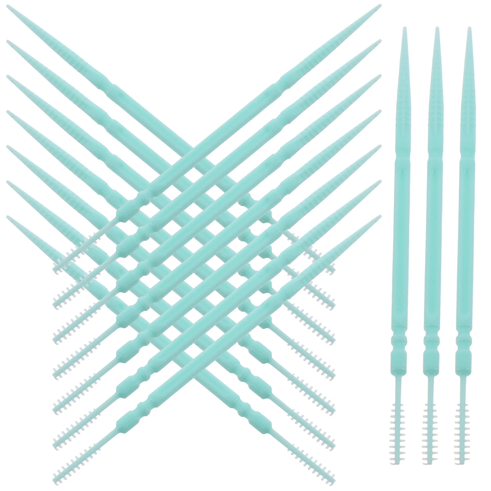 200 шт. межзубная щетка с двойной головкой чистящие средства деревянная нить для