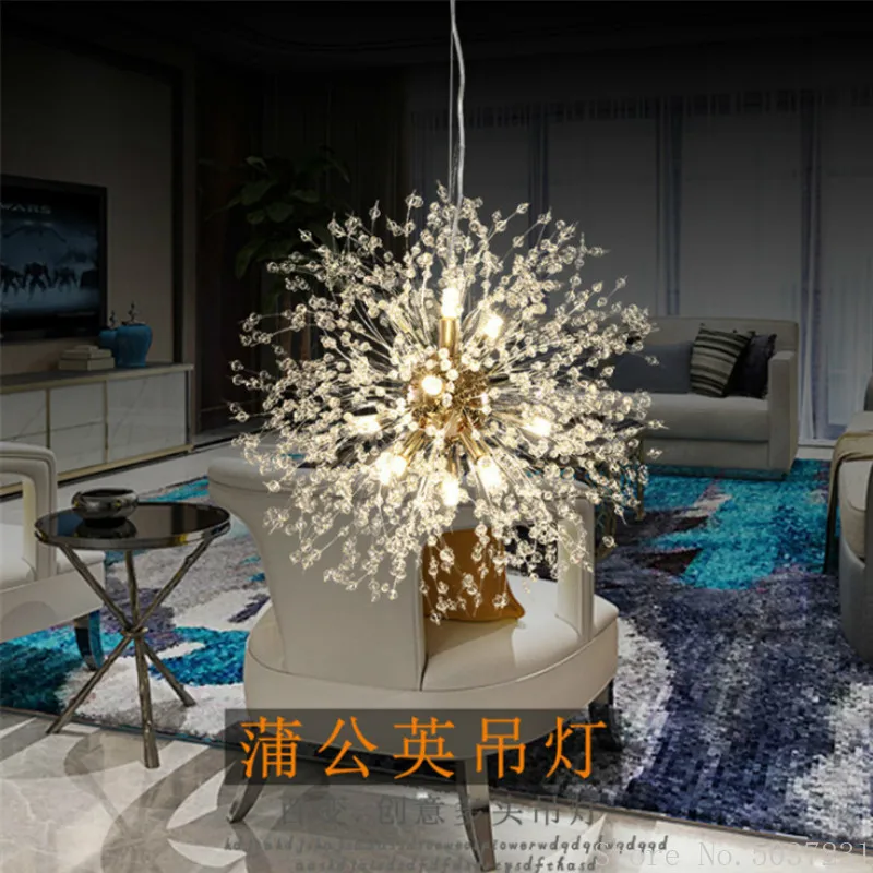 Скидка Современная хрустальная люстра в скандинавском стиле