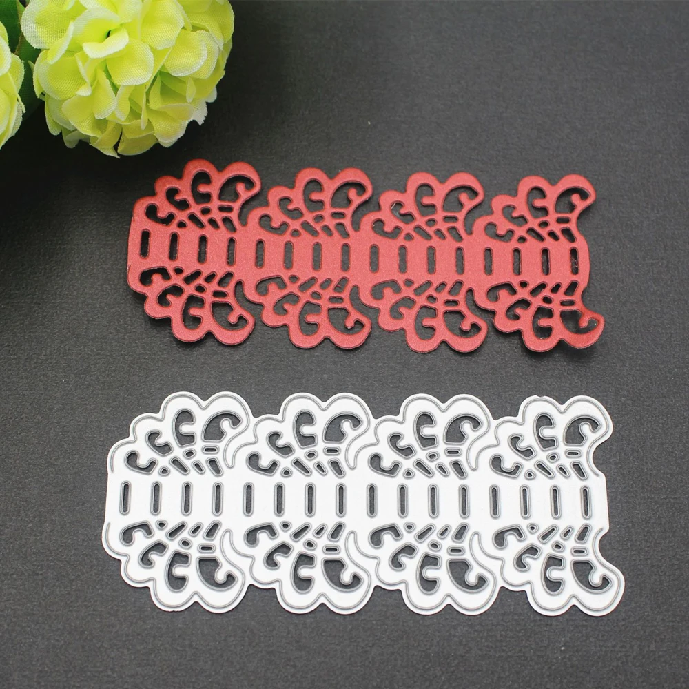 

1Pc Lace Greeting Card Hollowed Out Metal Knife Mold Die Cutters For Scrapbooking Metal Die Cutting Machine for Crafts Tag Dies