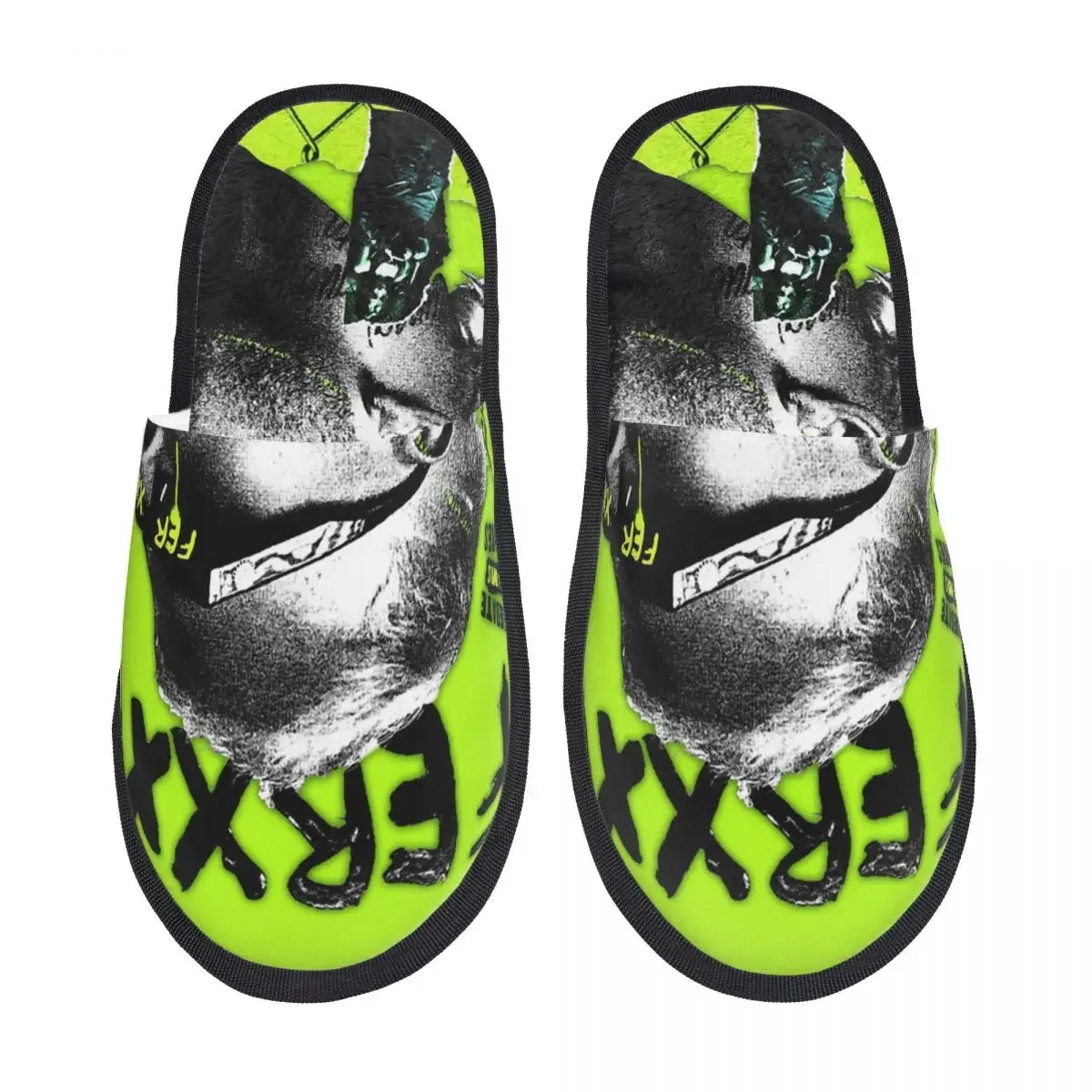 Feid Ferxxo мужские и женские меховые тапочки теплые специальные домашние для мужчин