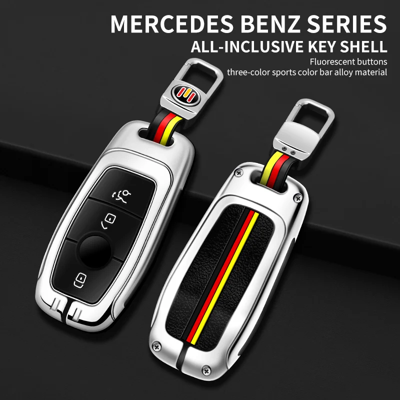 

Zinc Alloy Car Remote Key Case Cover Shell for Mercedes Benz A C E S G Class GLC CLE CLA GLB GLS W177 W205 W213 W222 X167 AMG