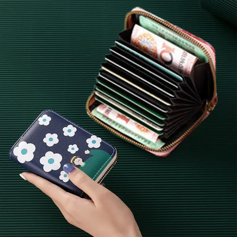 Женские кошельки Kawaii с изображением животных кожаная сумка держателем для карт